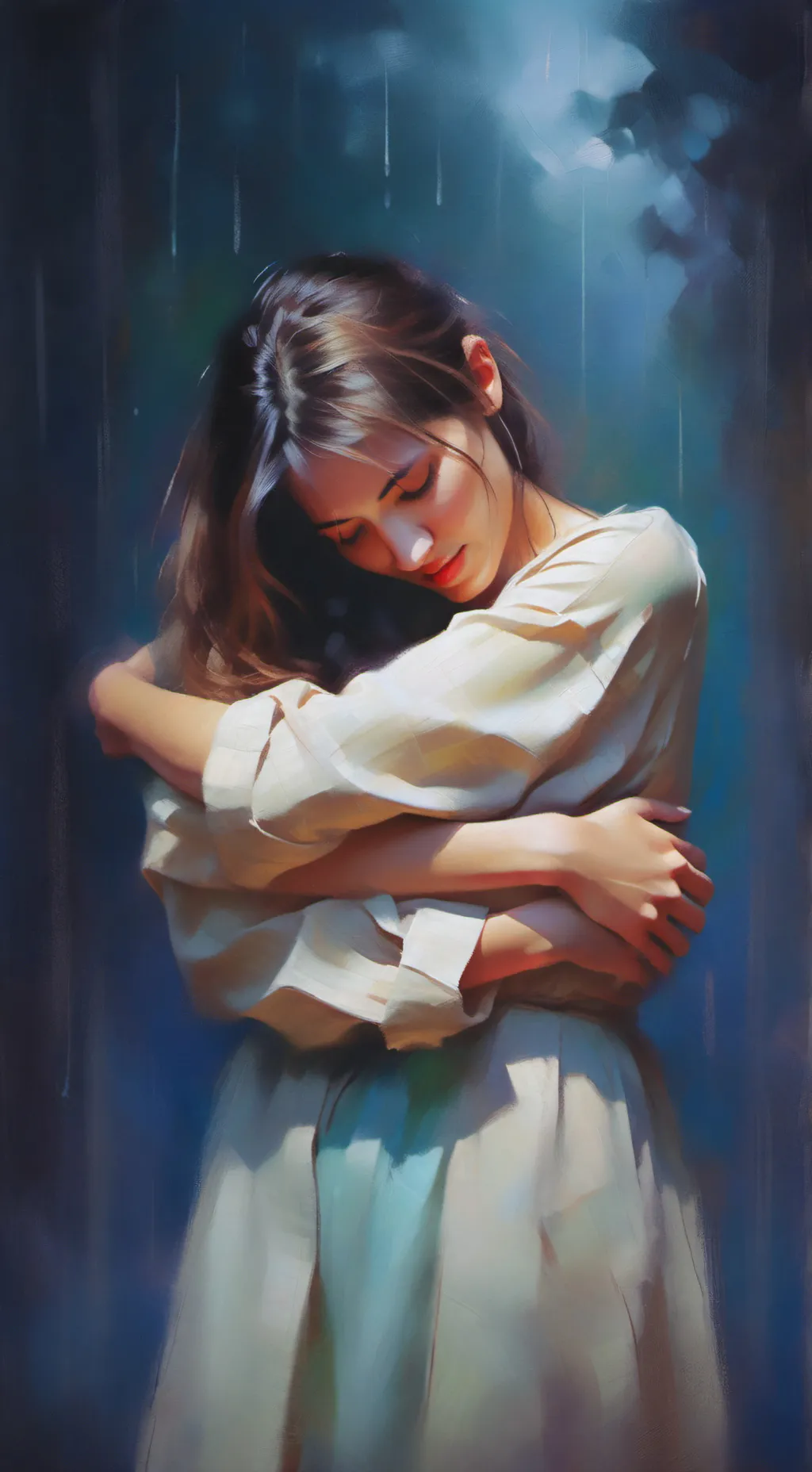 ai character: feeling sad? :c background