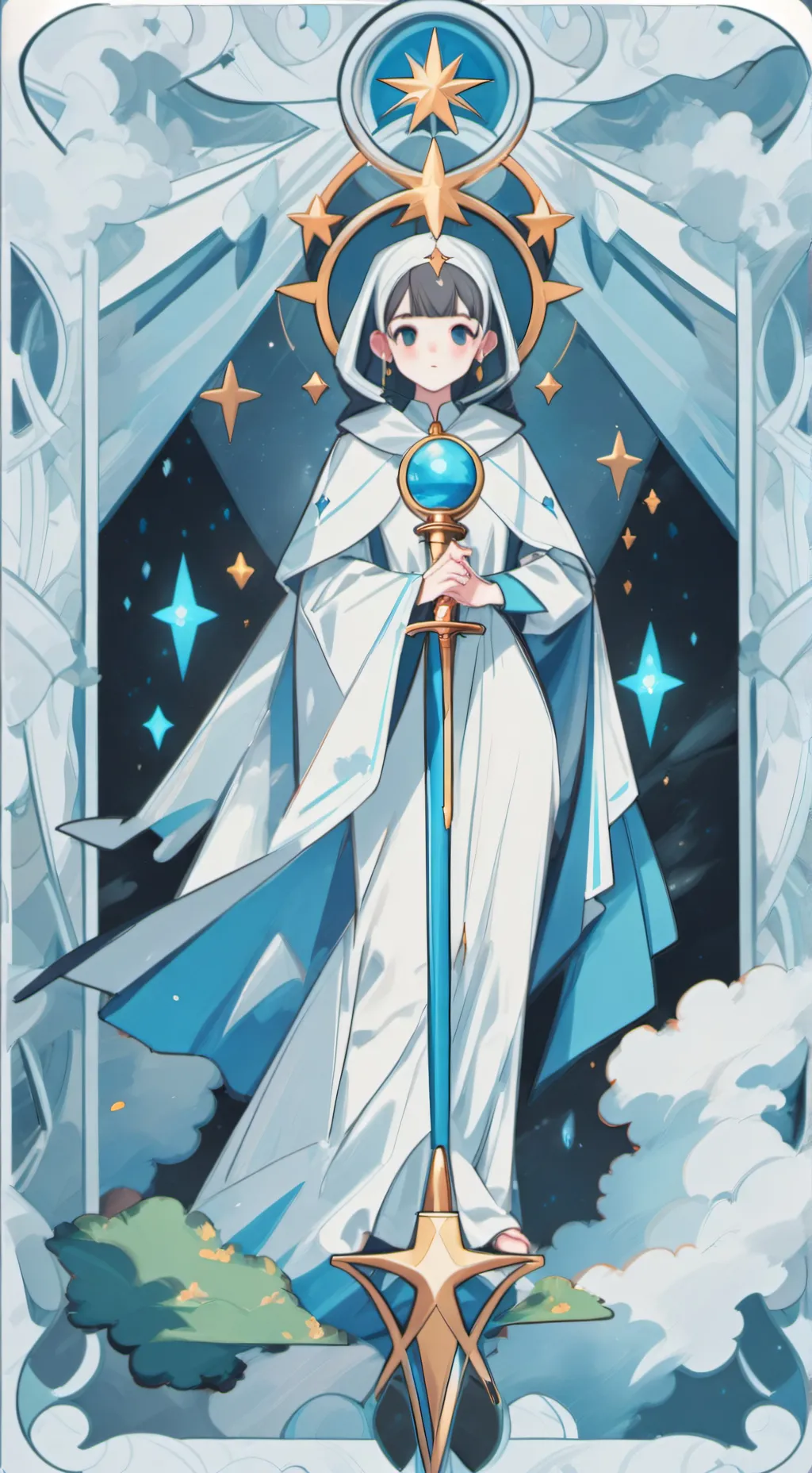 ai character: wo king  background