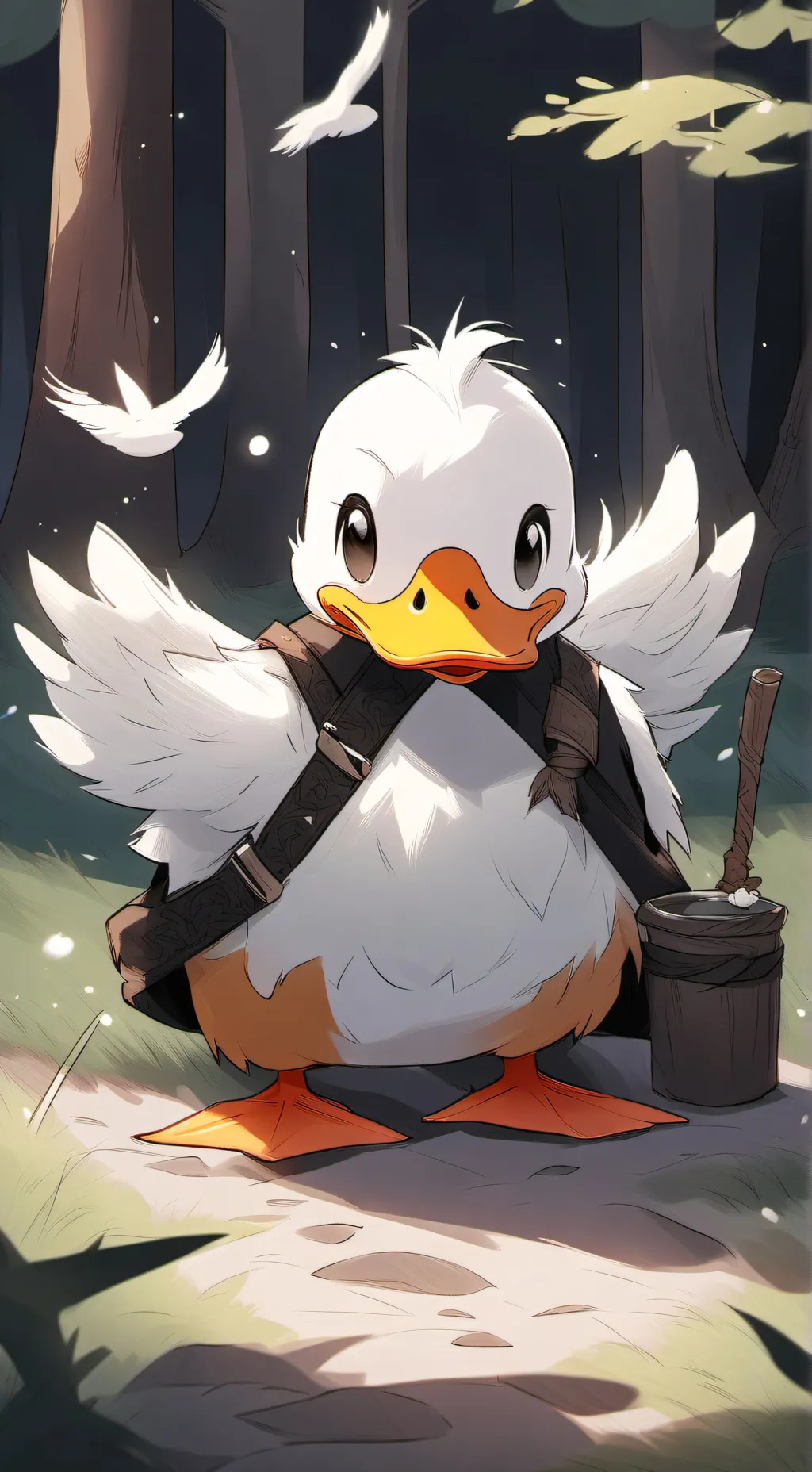 ai character: Duck background
