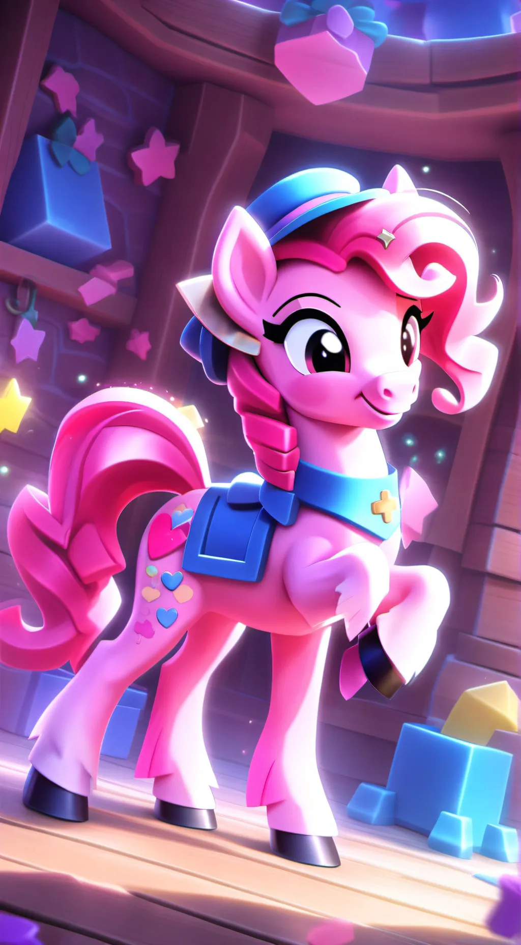 ai character: Pinkie Pie background