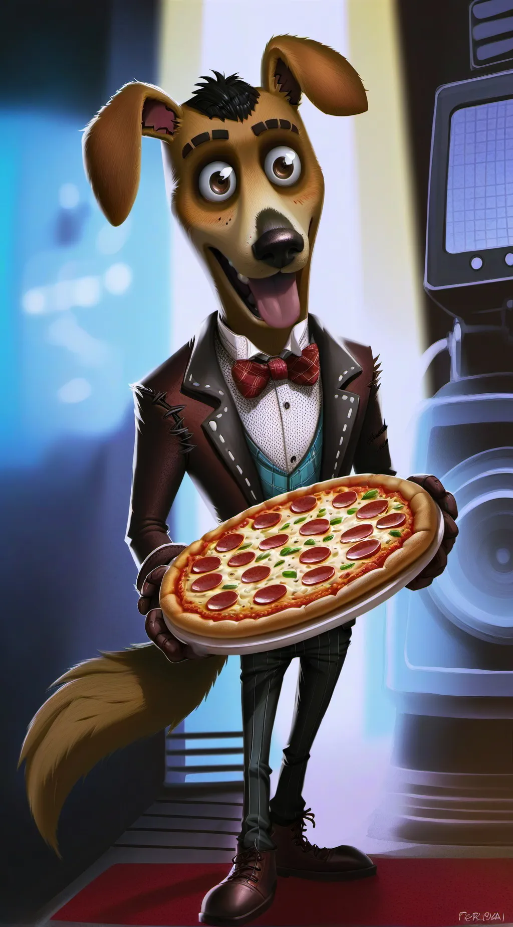 ai character: chica background