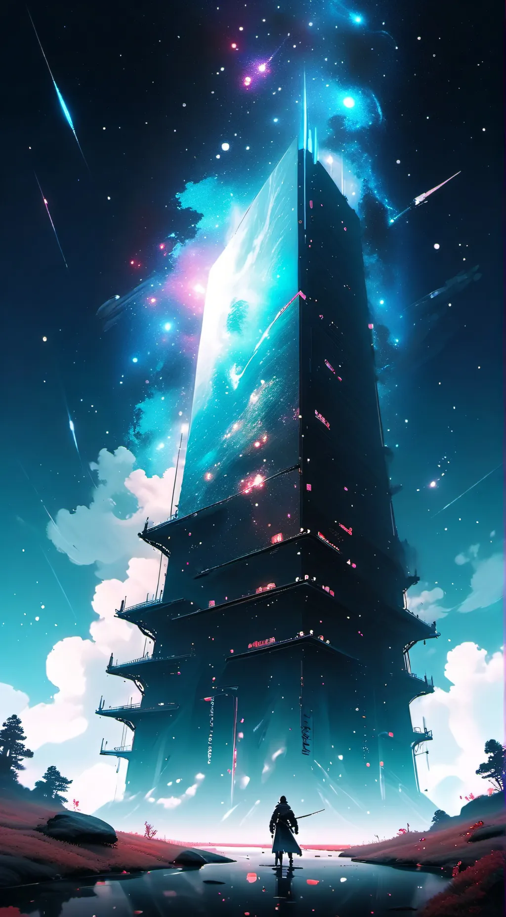 ai character: singing battle background