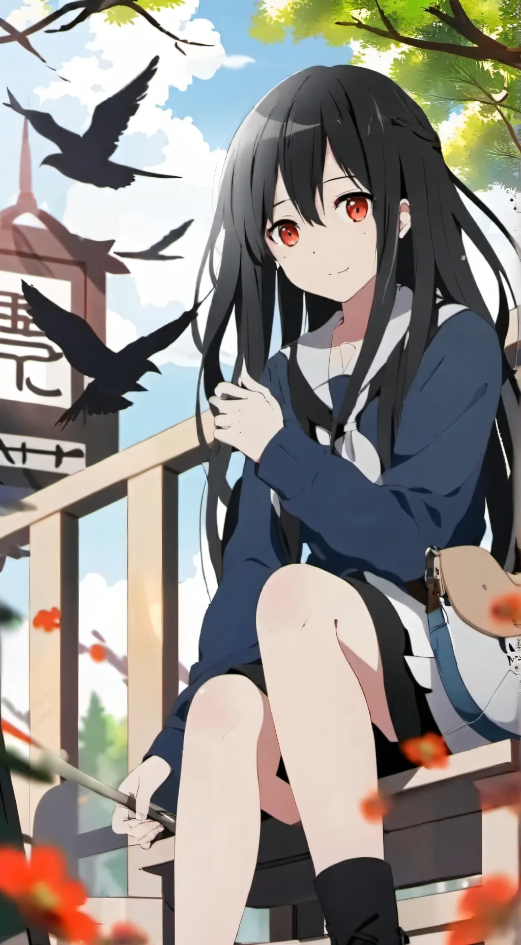 ai character: rose background