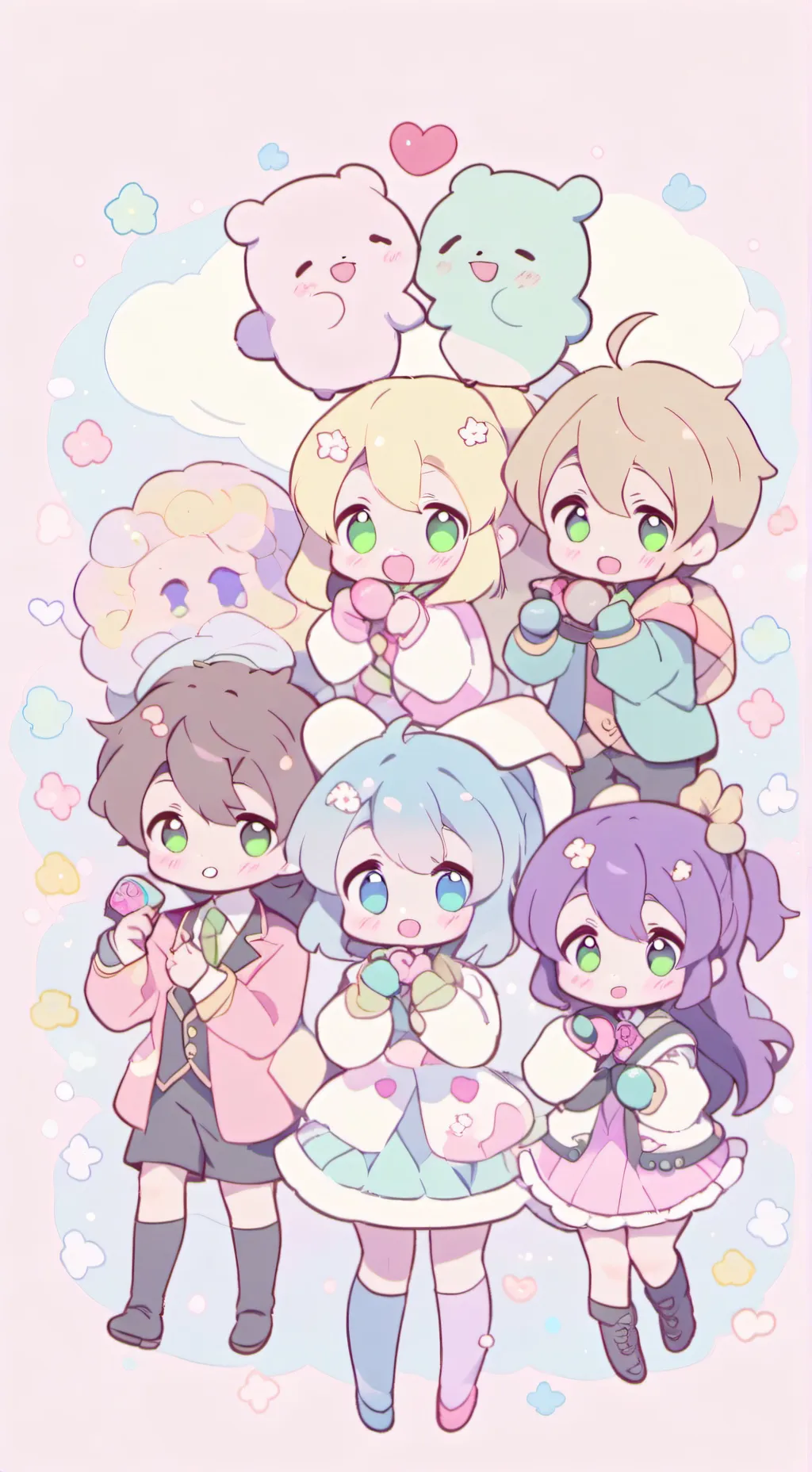 ai character: Friend group background