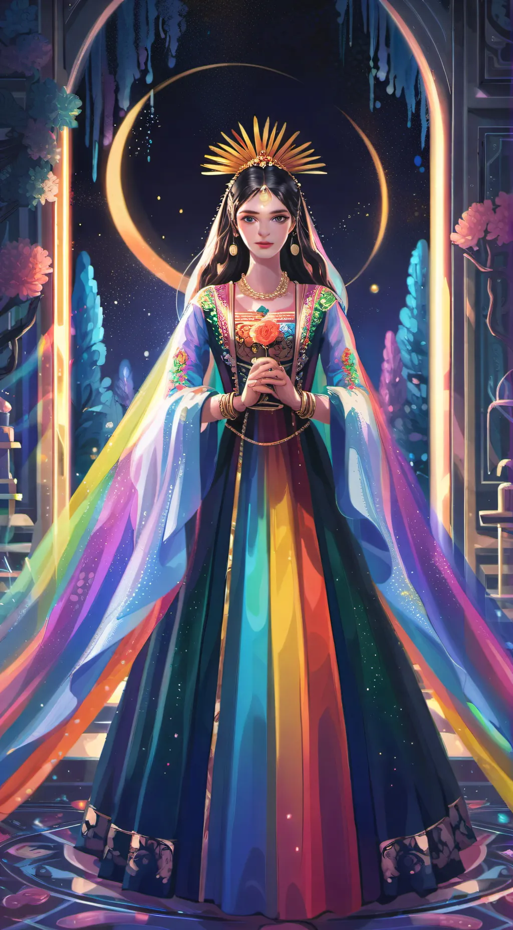 ai character: Star⭐ Moonlight🌙 background