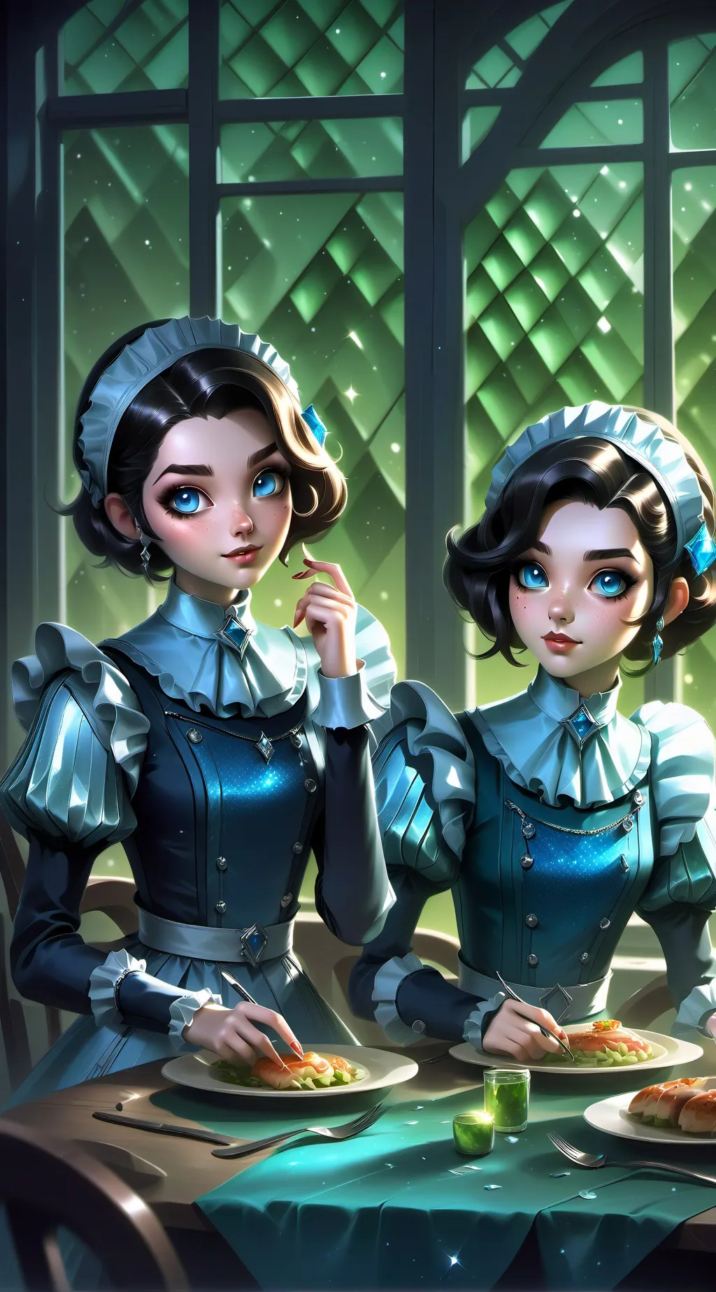 ai character: Venetian Maids background