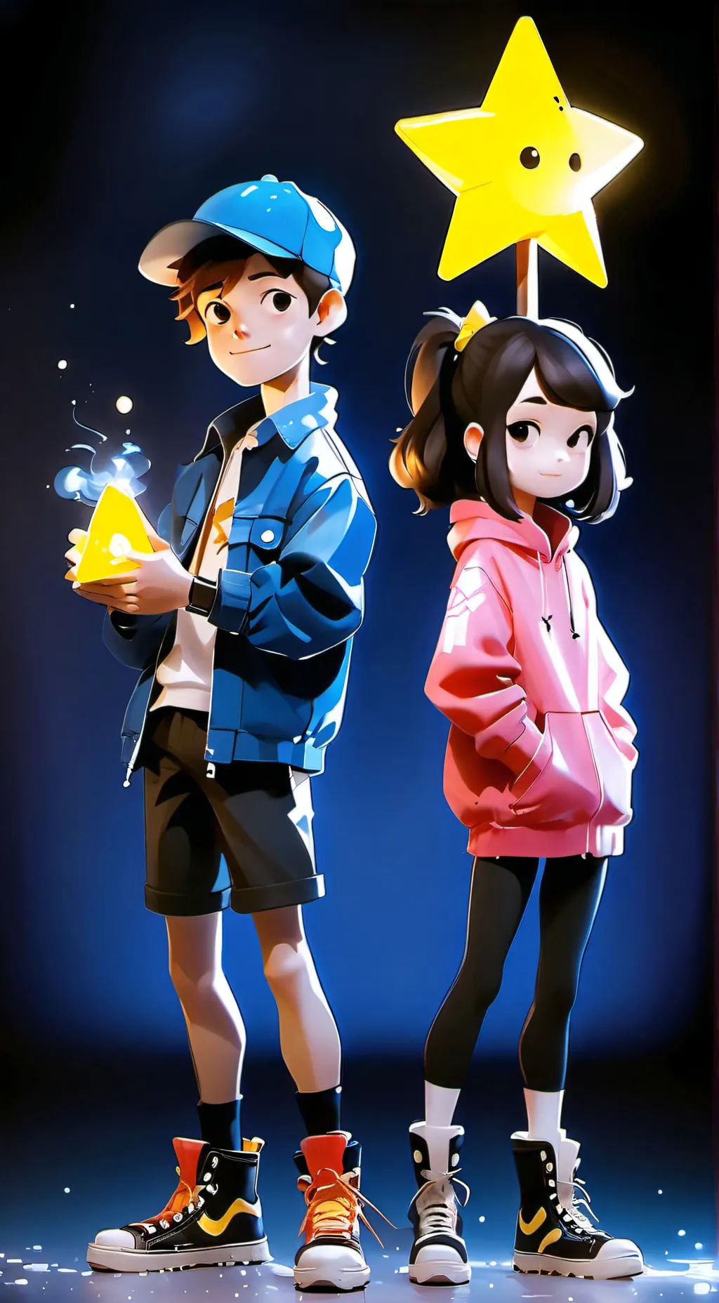 ai character: Gravity falls background