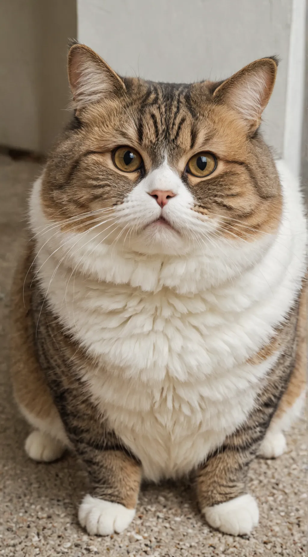 ai character: Fat cat background