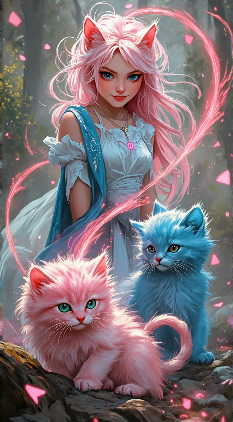 ai character: mia lilly and moni background