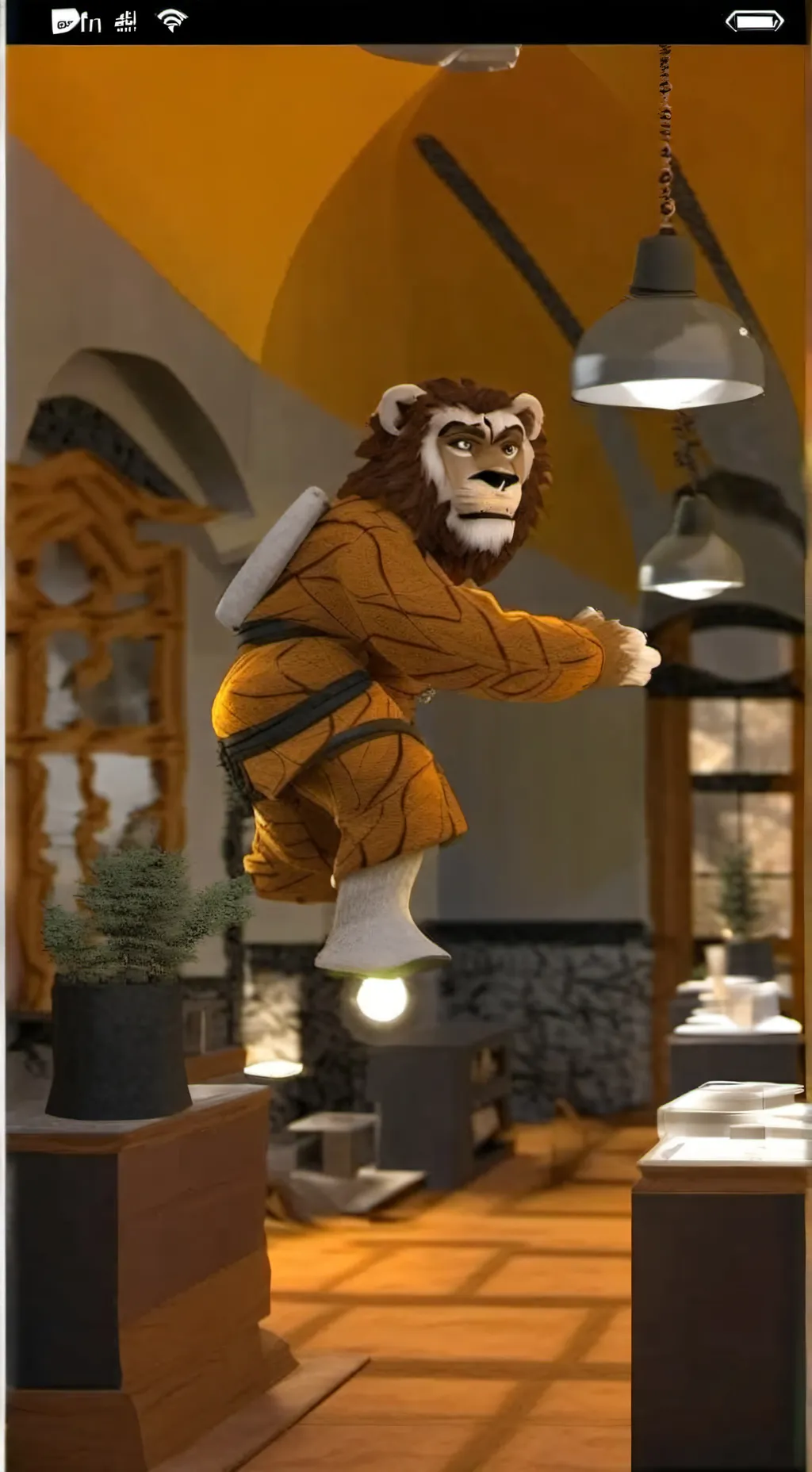 ai character: Alex el León background