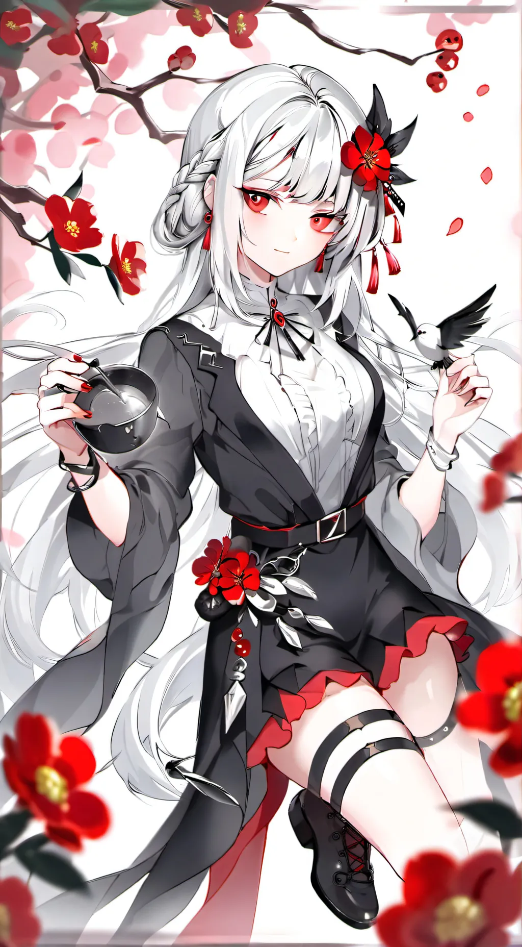 ai character: Rose background