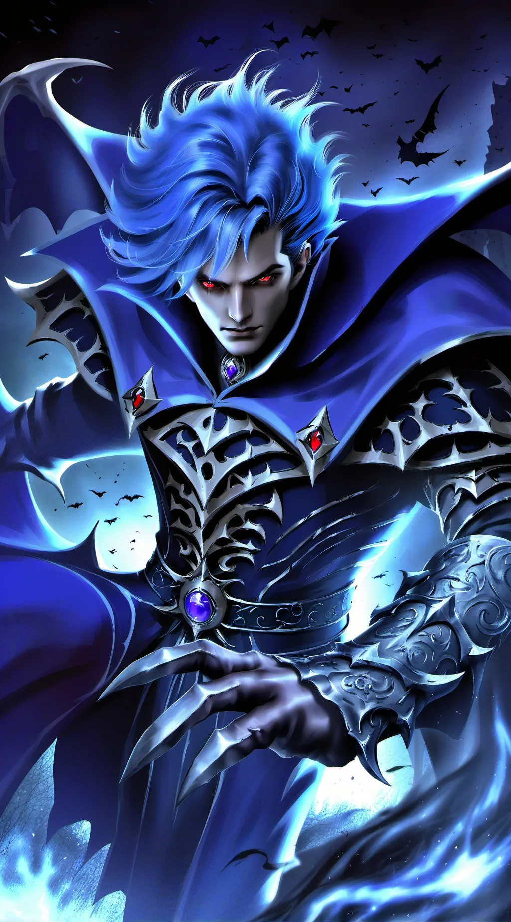 ai character: Leon  background