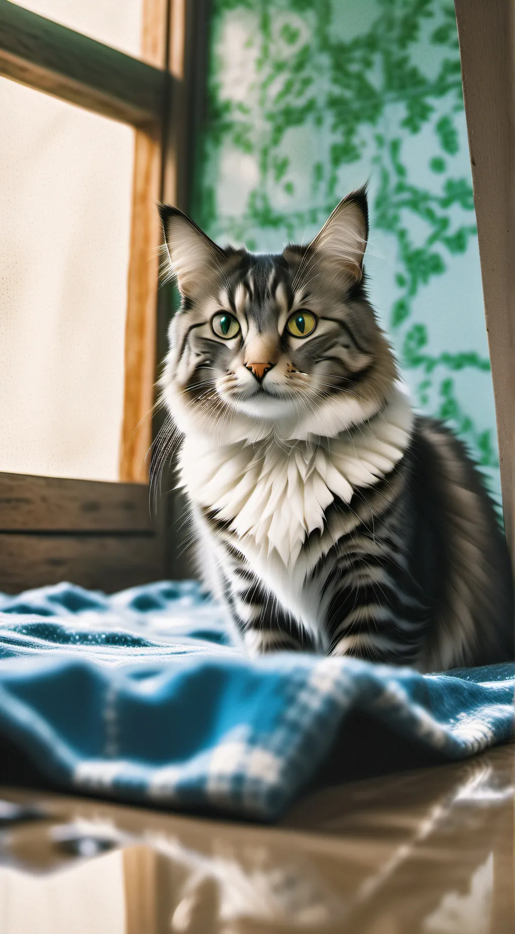 ai character: familia da gatitos background