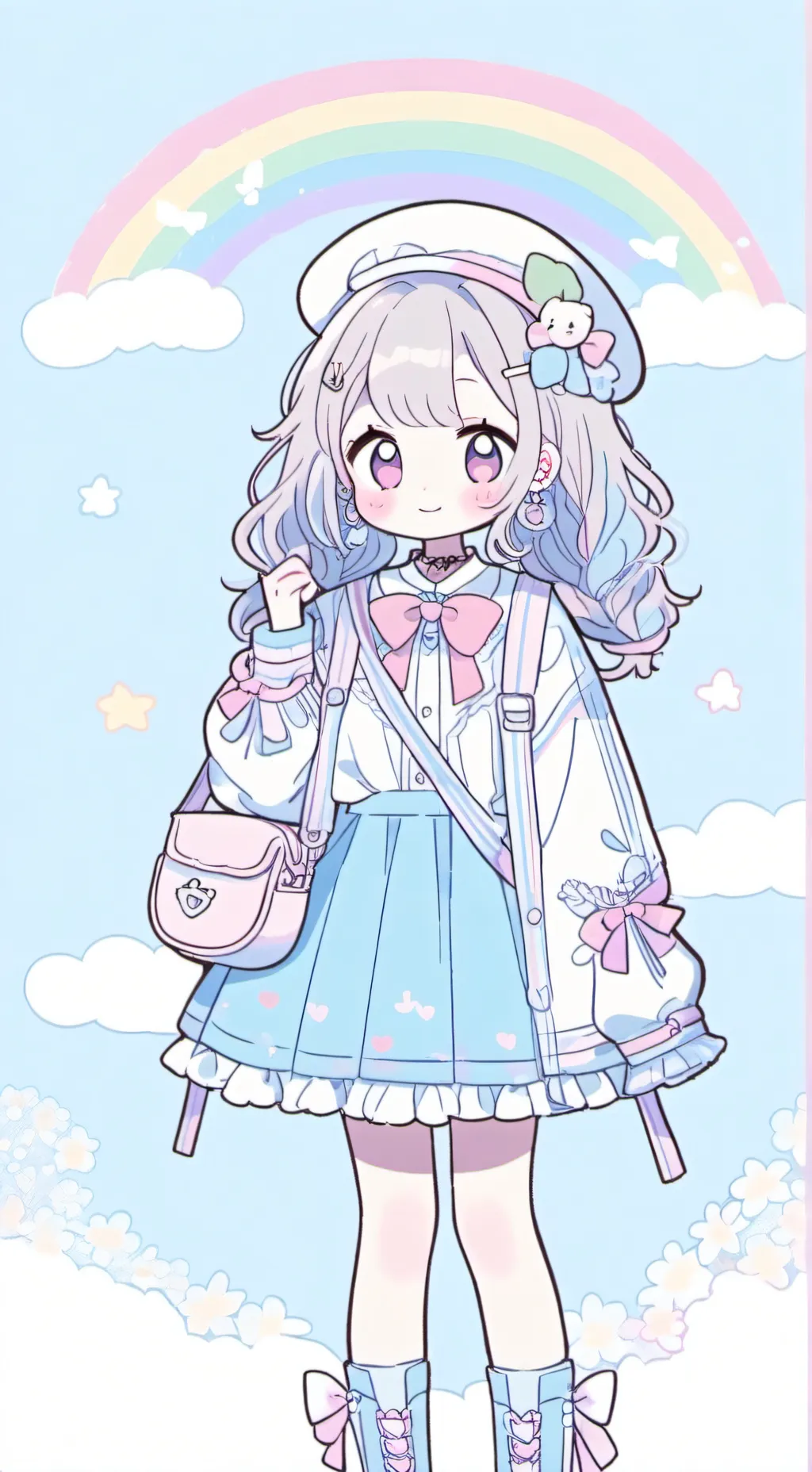 ai character: Pastel furrys! background