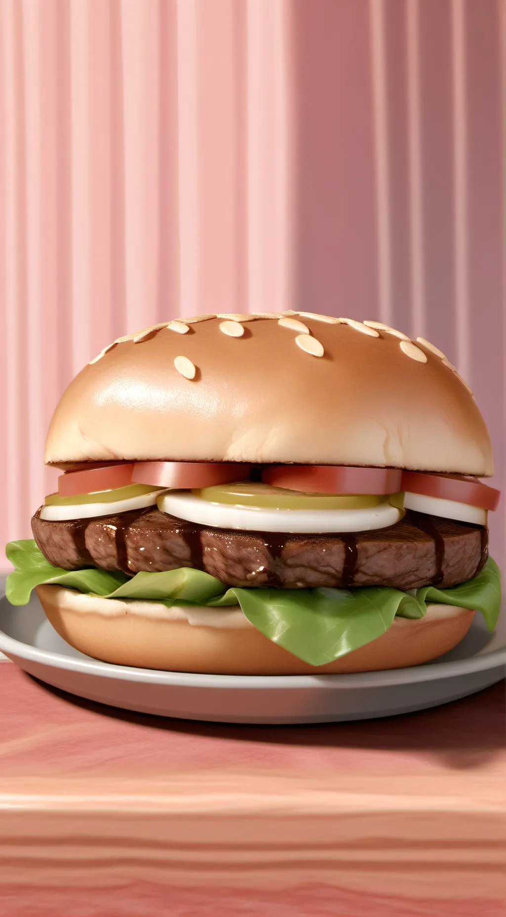 ai character: Burger  background
