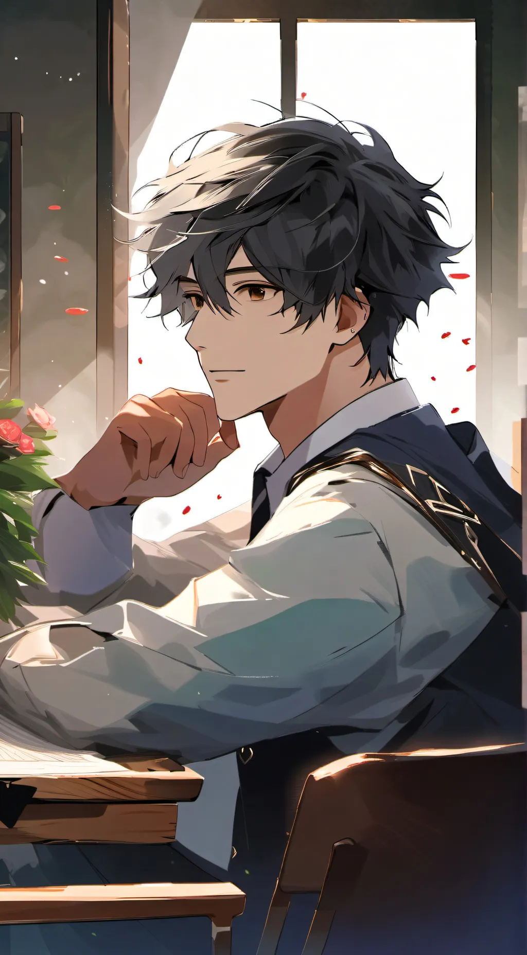 ai character: goodbye 2024 background