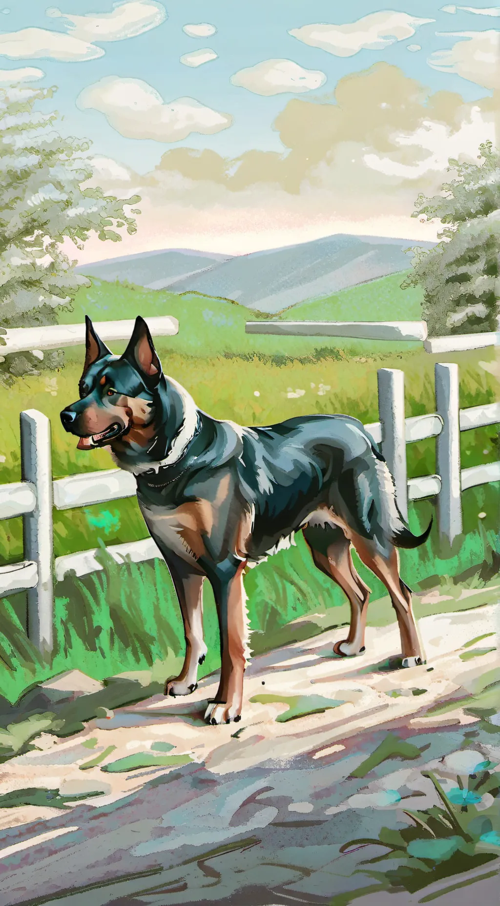 ai character: wenamechaindasauna background