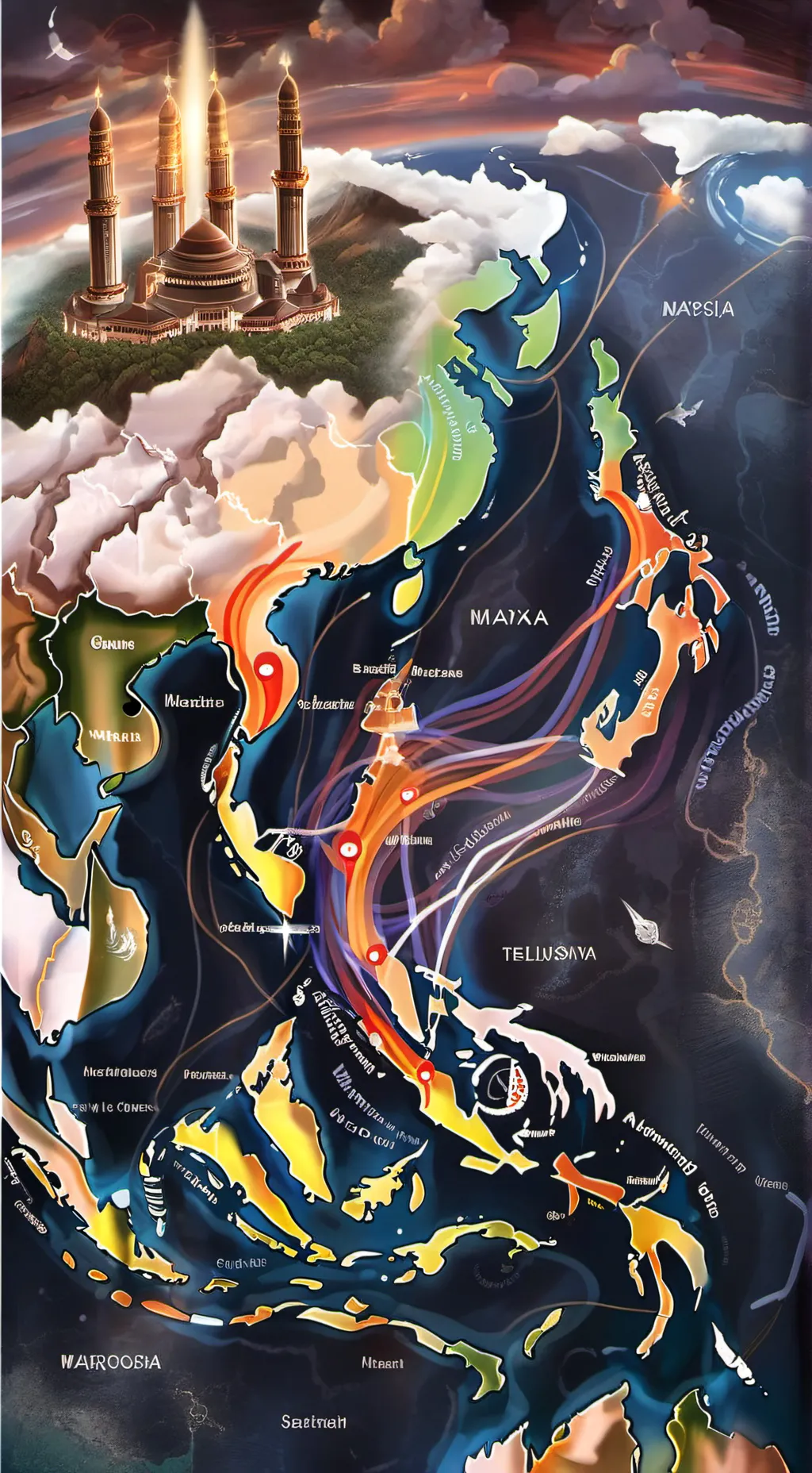 ai character: Malaysia  background