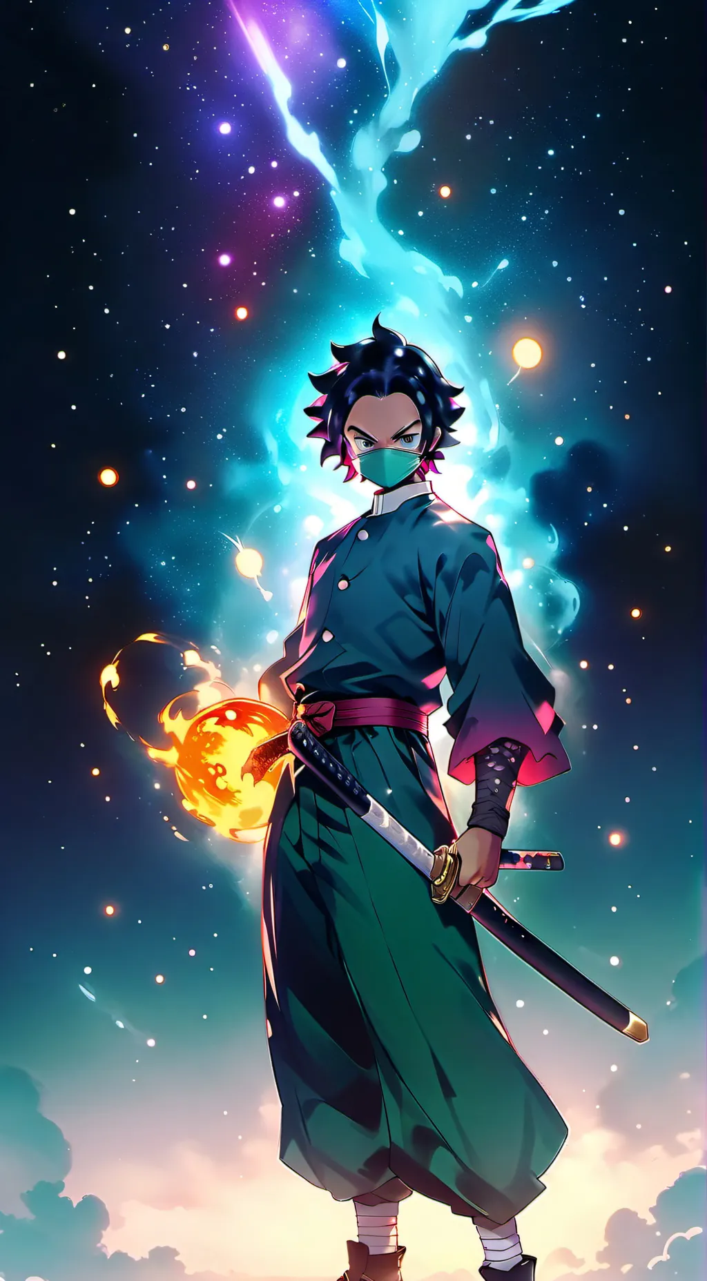 ai character: Demon slayer background