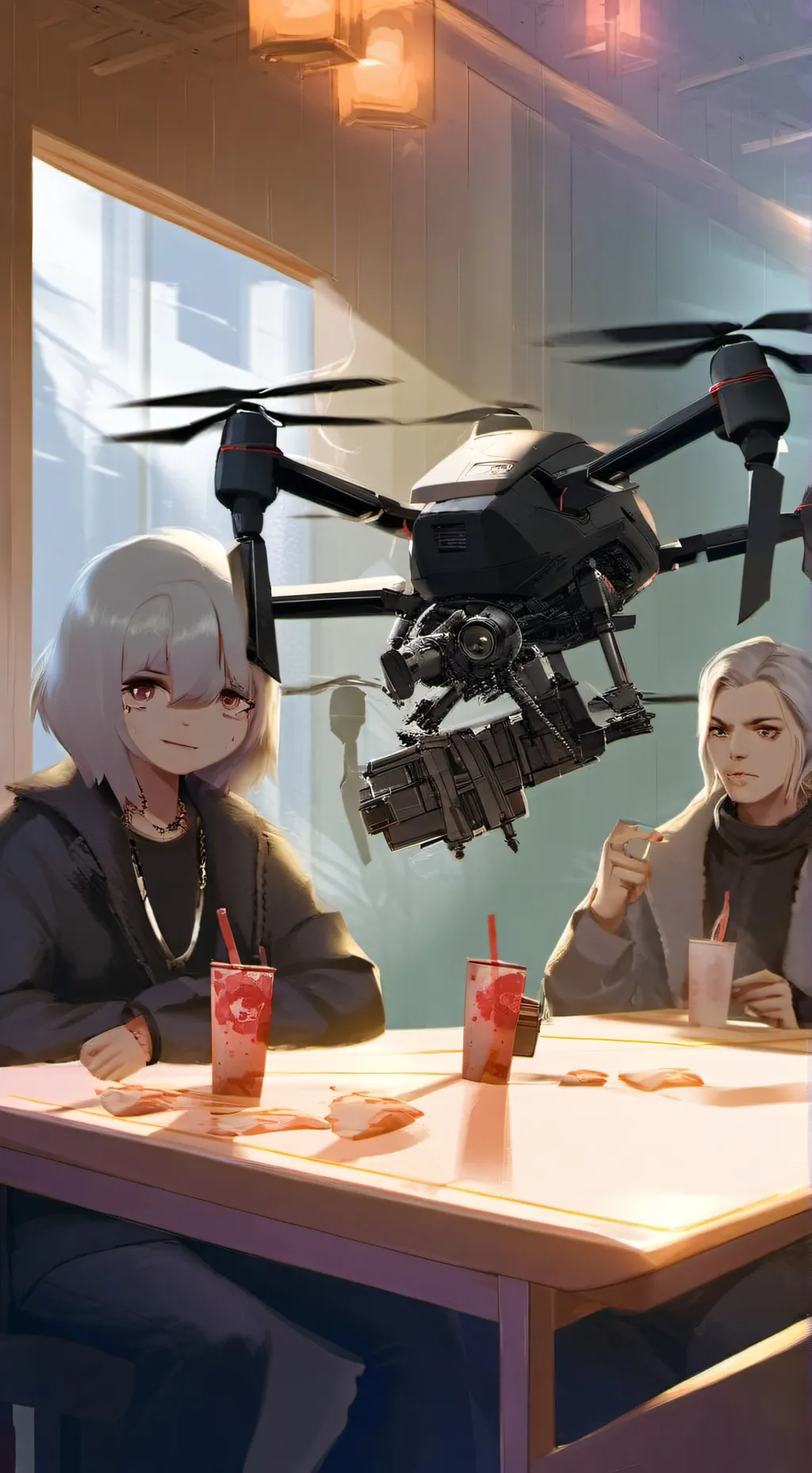 ai character: V x Z:) background