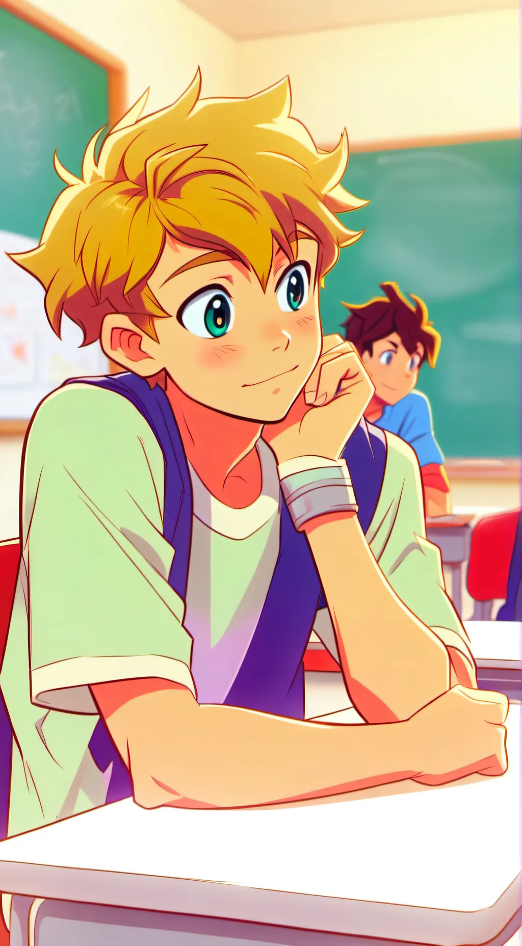 ai character: love at 1st sight background