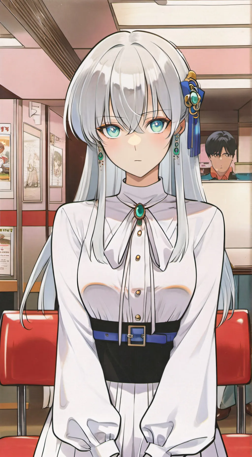 ai character: Kaori  background