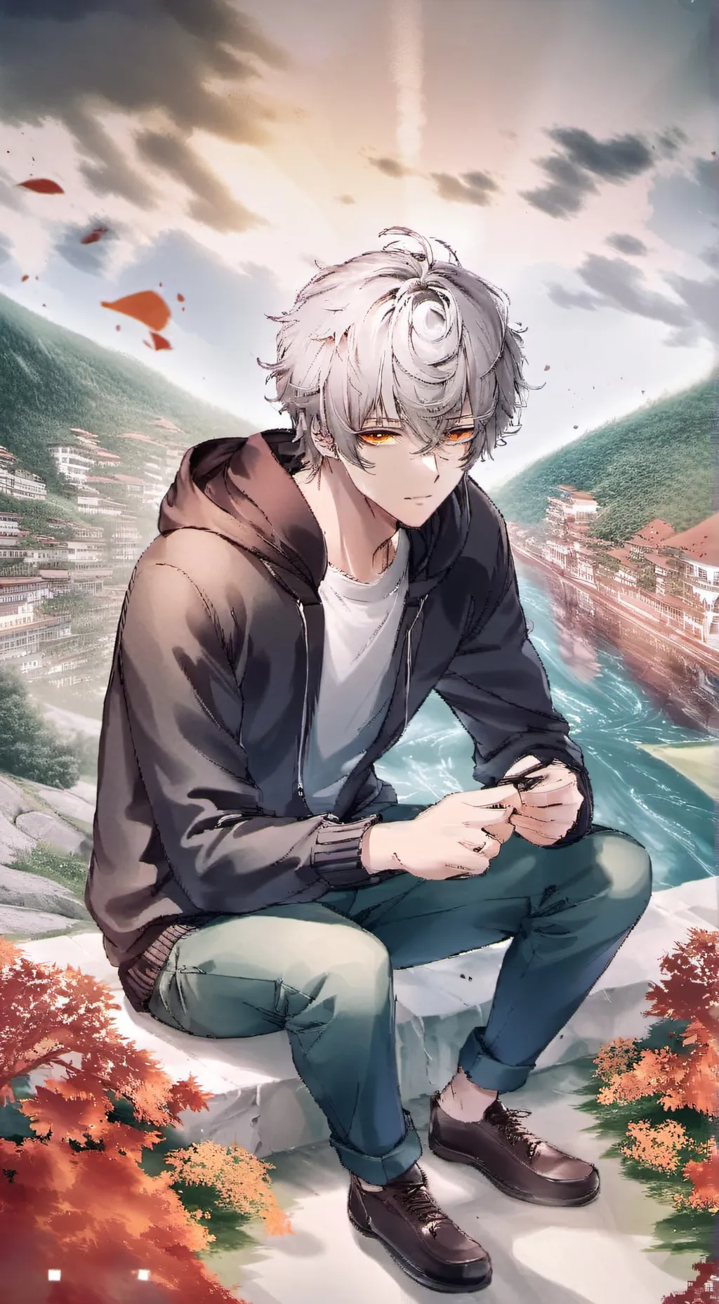 ai character: Leo  background