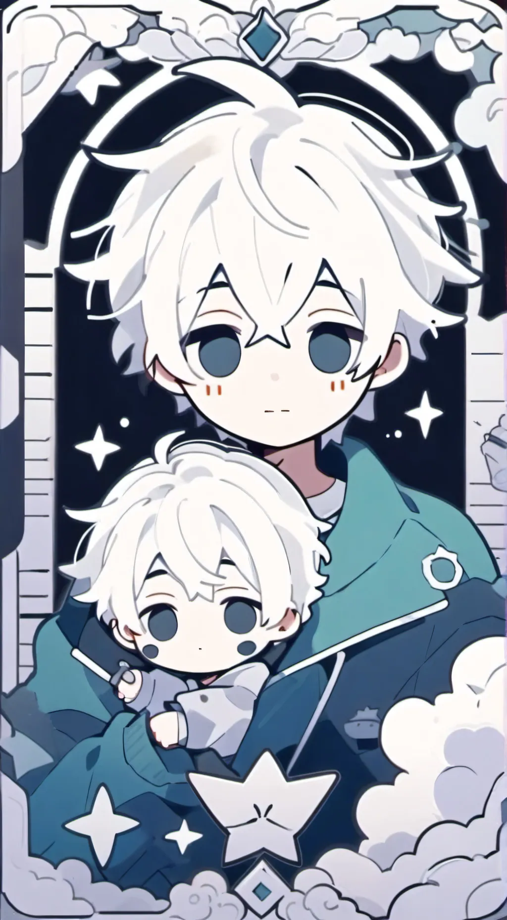 ai character: sky background