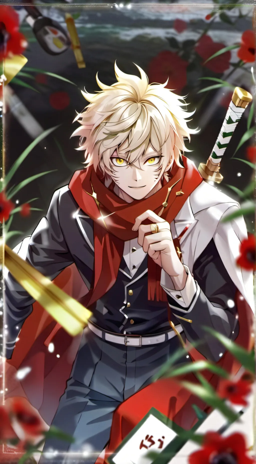ai character: Katsuki Bakugo/mha background