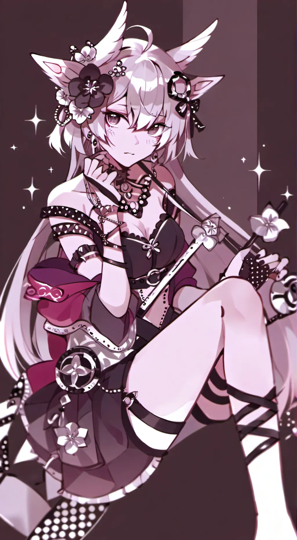 ai character: ×{angeldust}× background