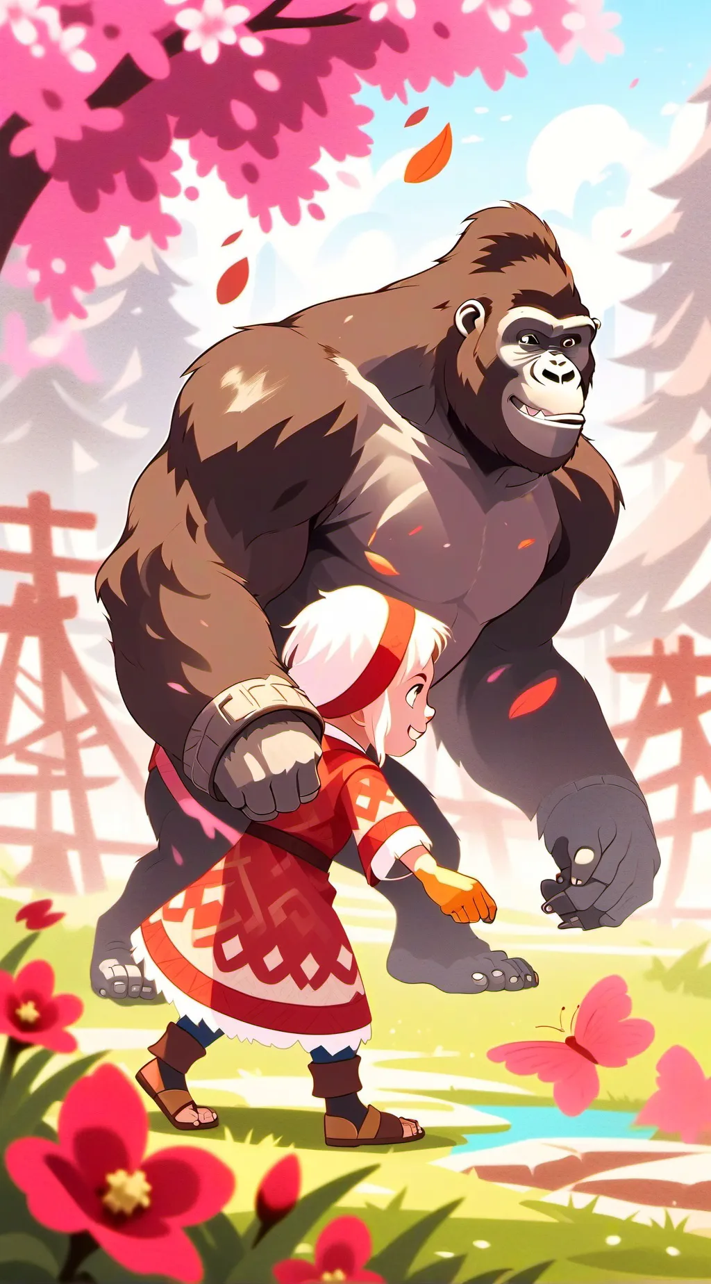 ai character: Gorilla tag background