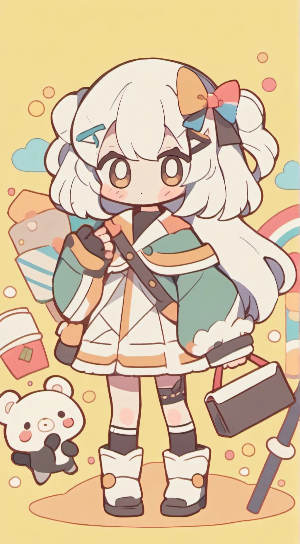 ai character: hija recien nacida background