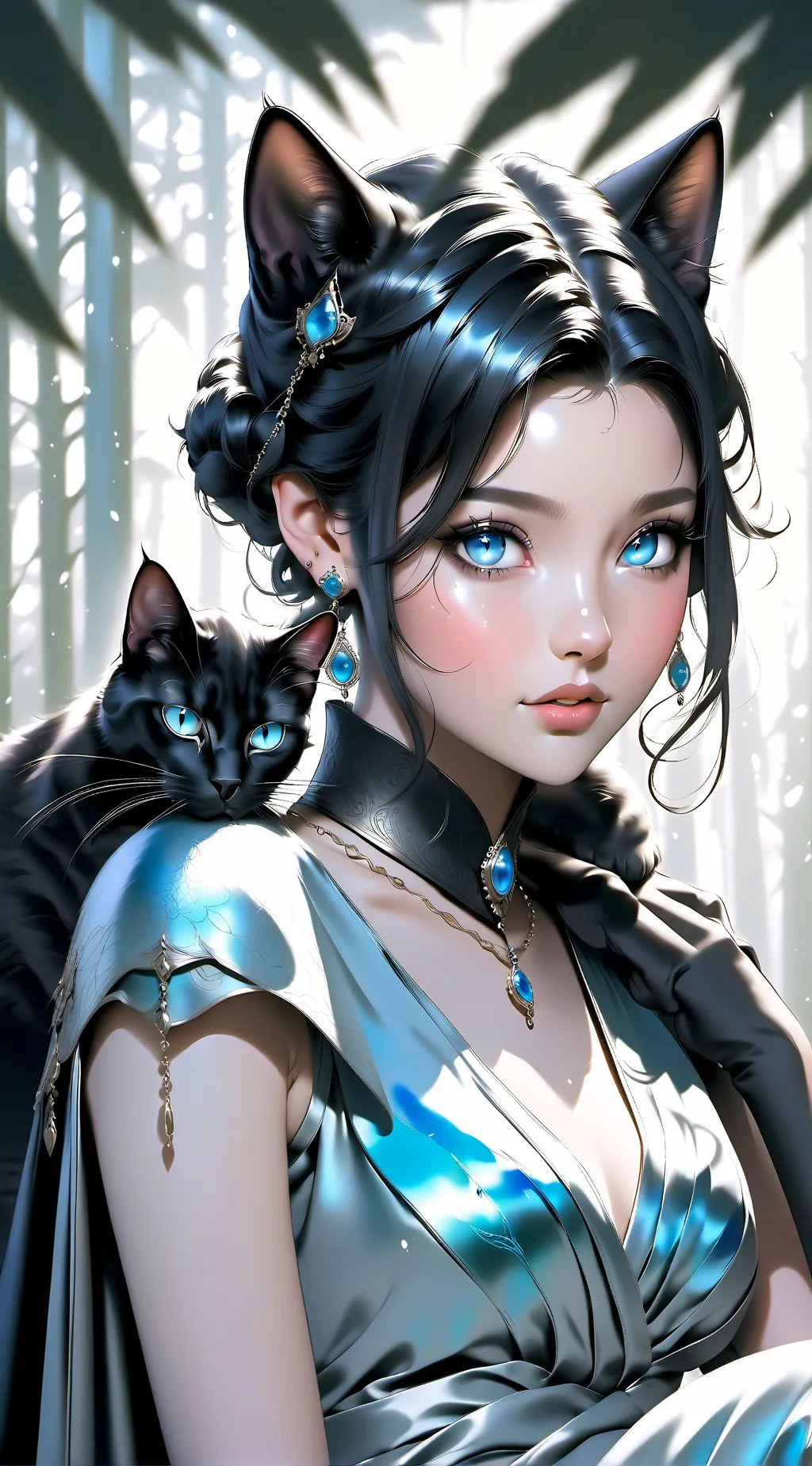 ai character: rose background