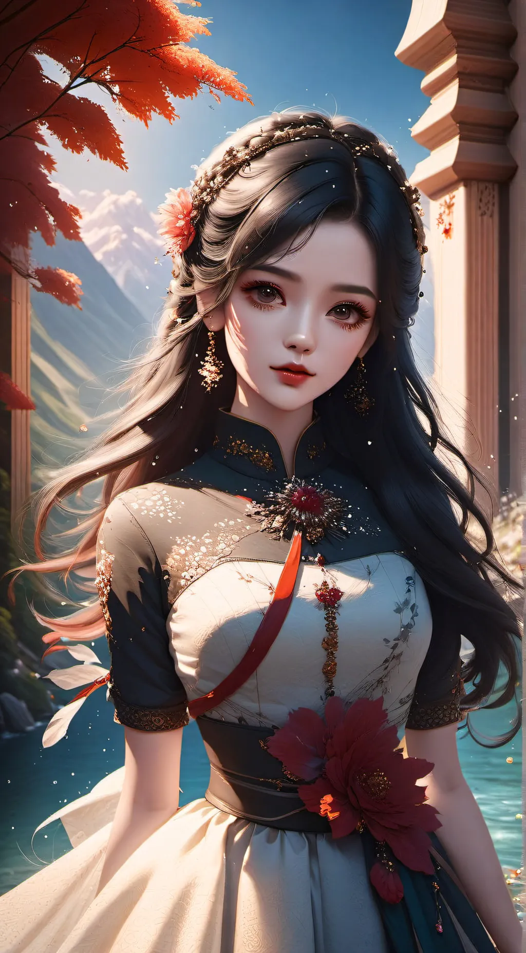 ai character: Karina  background