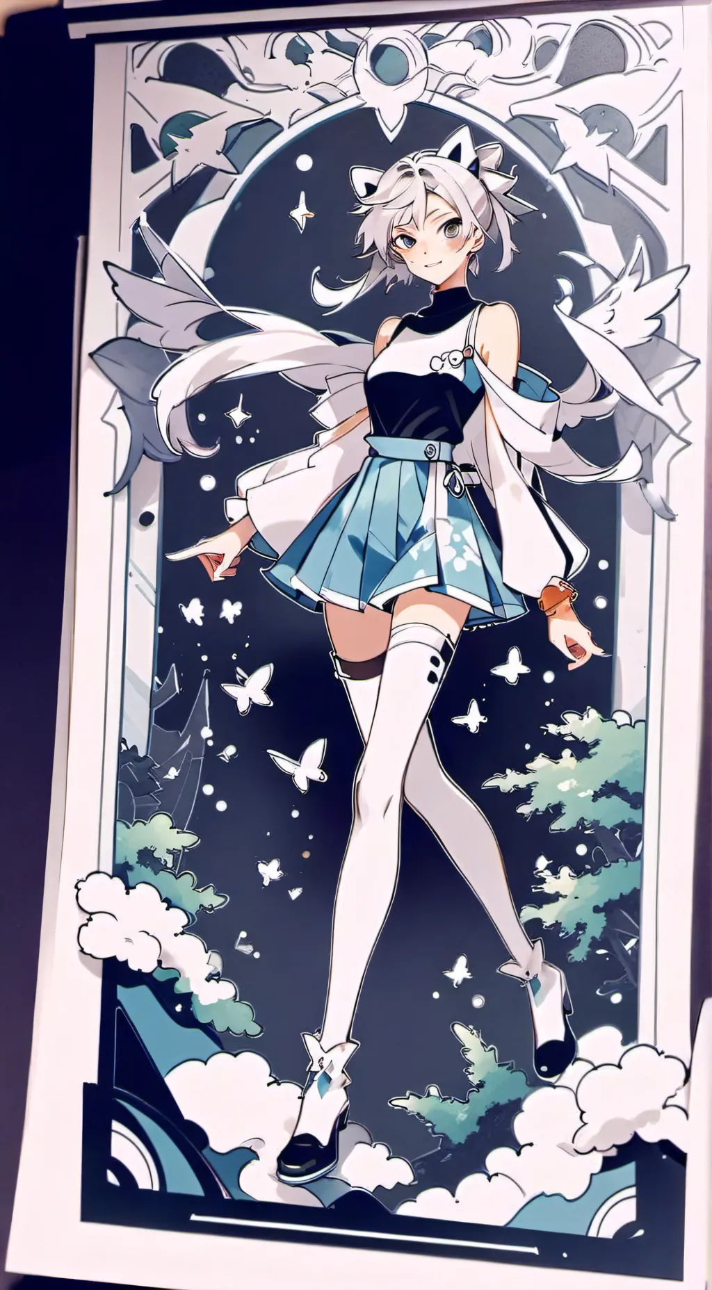 ai character: kny background