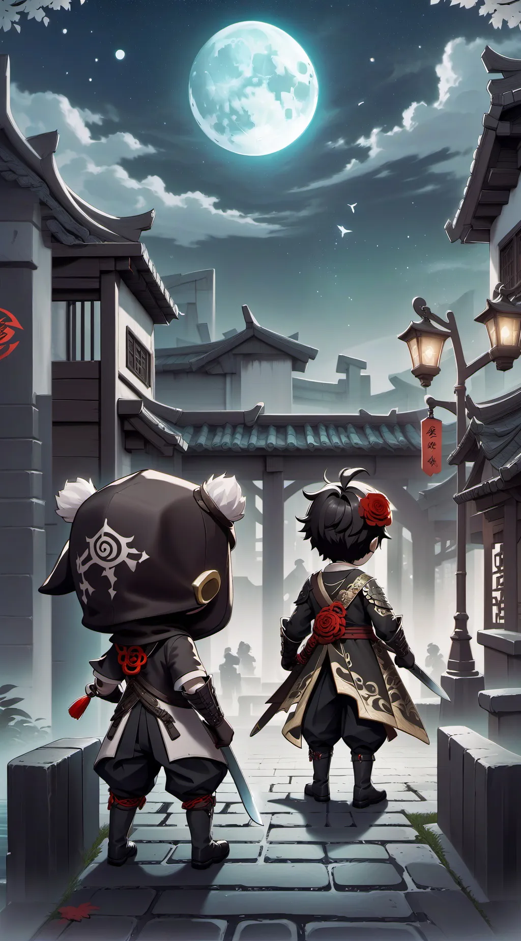 ai character: hilo malo palo background