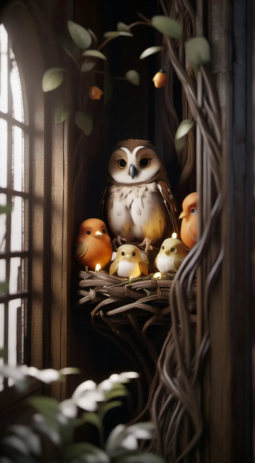 ai character: Grumble's Nest background