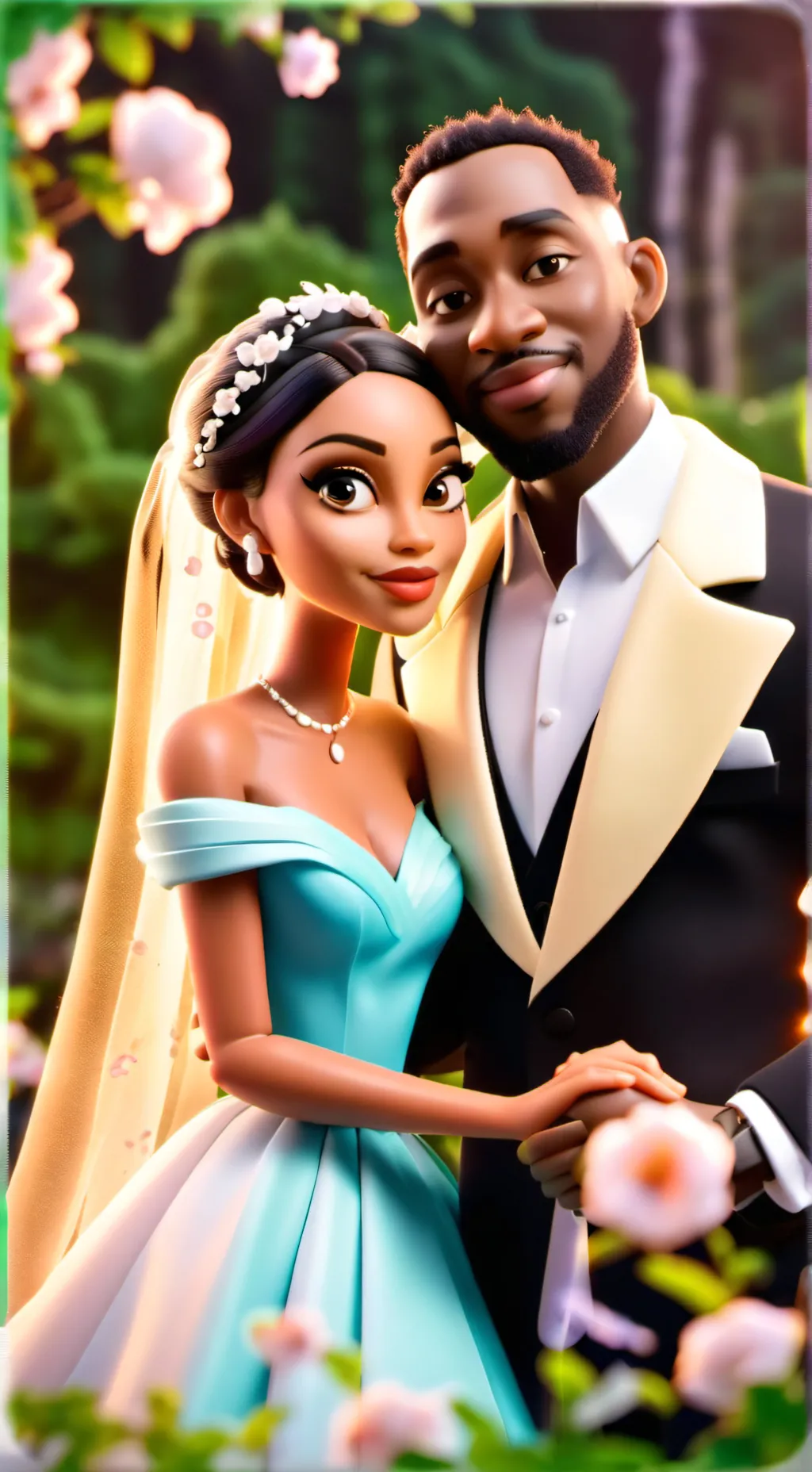 ai character: Dream wedding  background