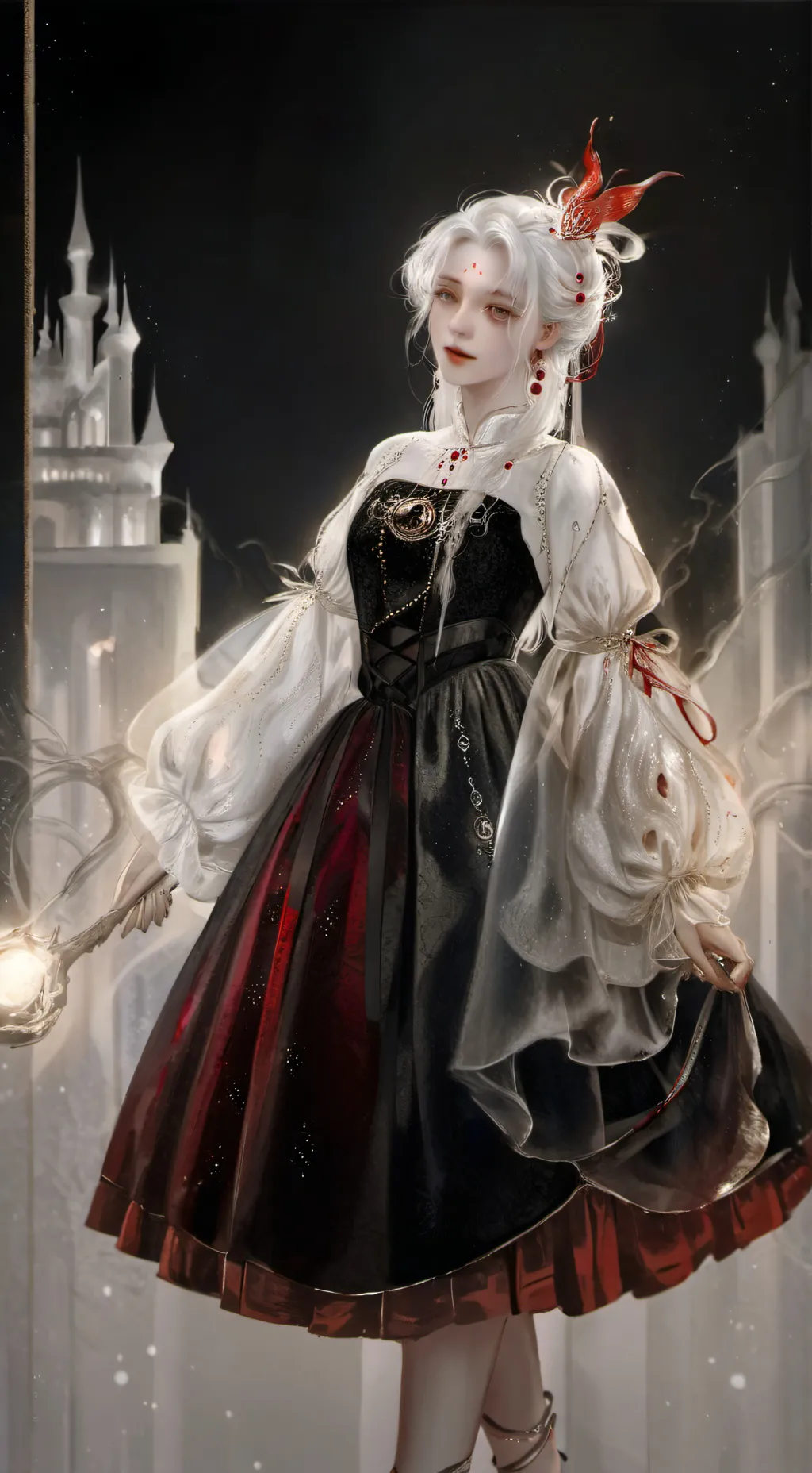 ai character: Elats sister Ella  background