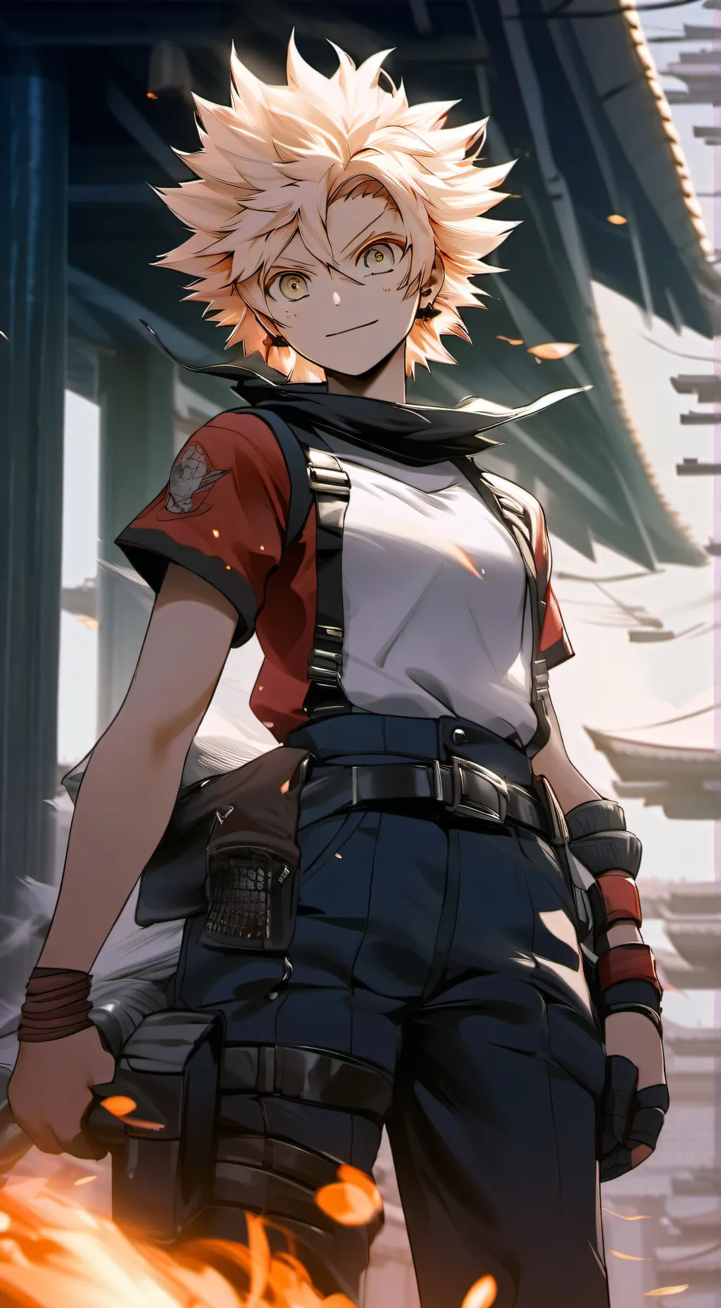 ai character: Fem. Bakugo background