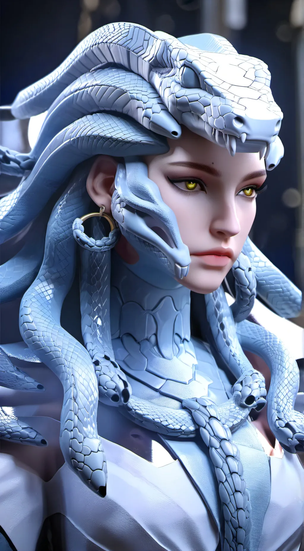 ai character: MHA × Medusa  background