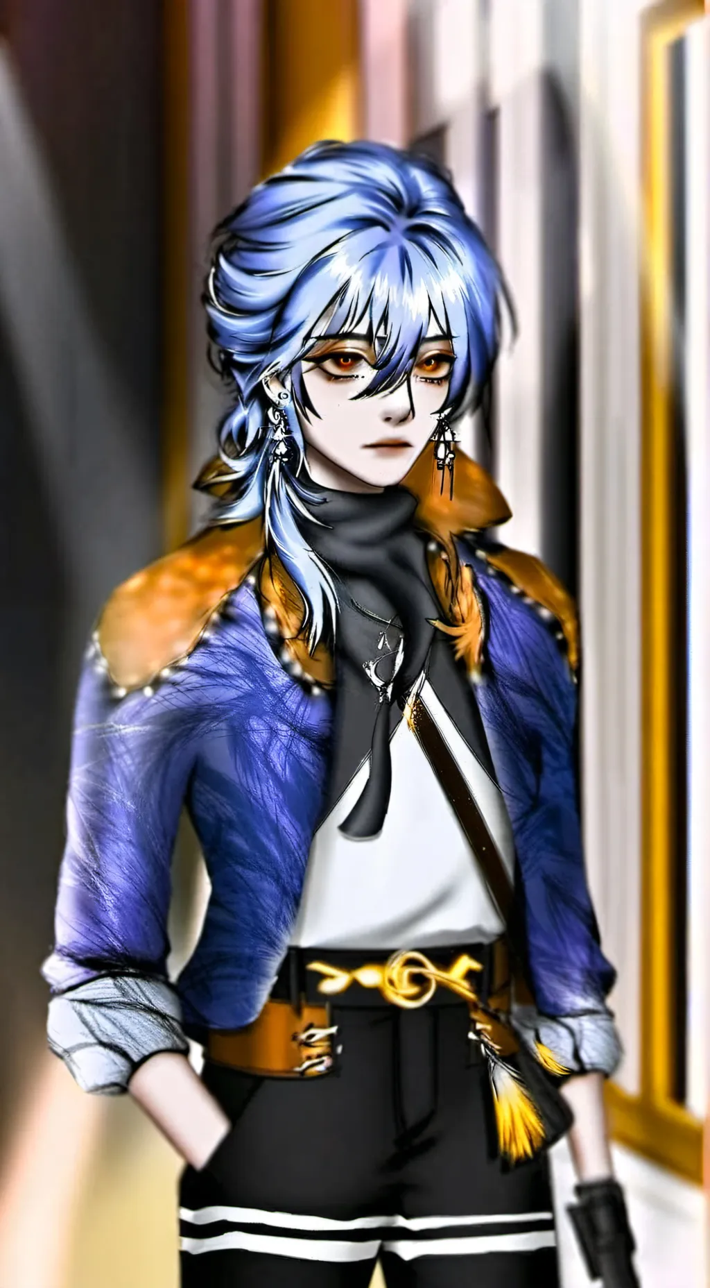 ai character: hikari  background