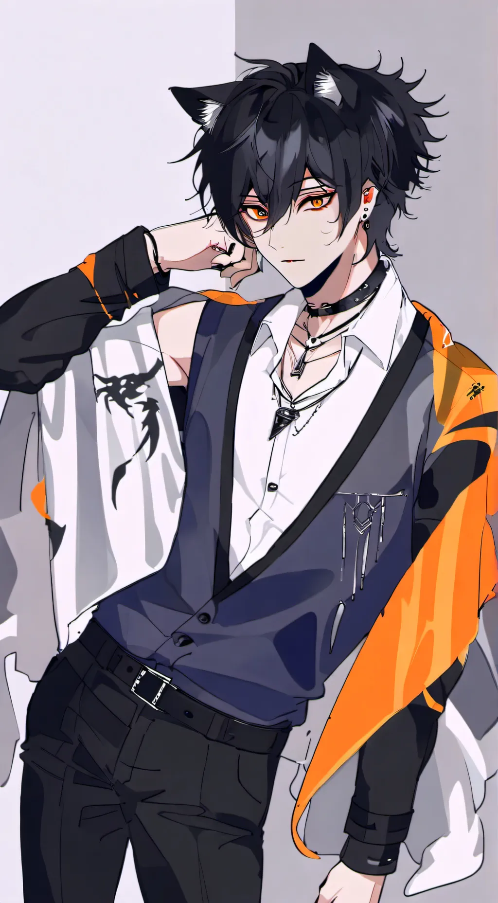 ai character: Silver  background