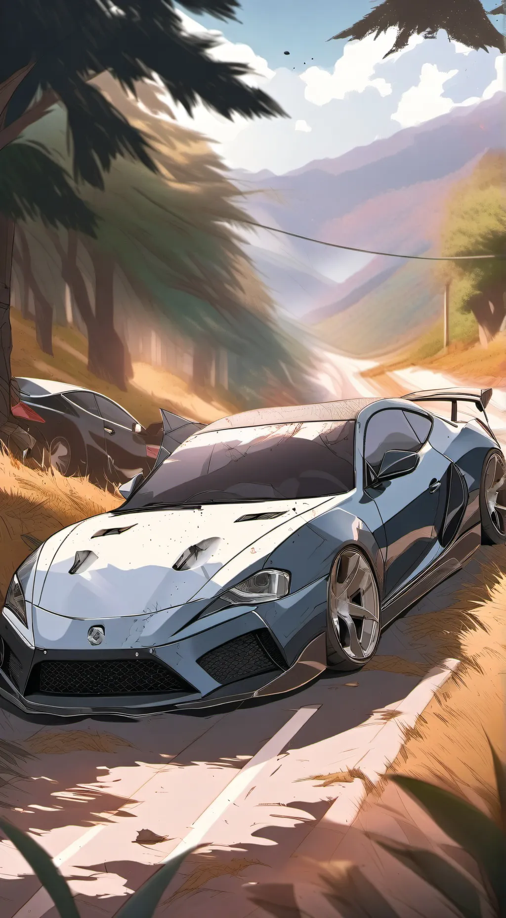 ai character: Jamie the car background