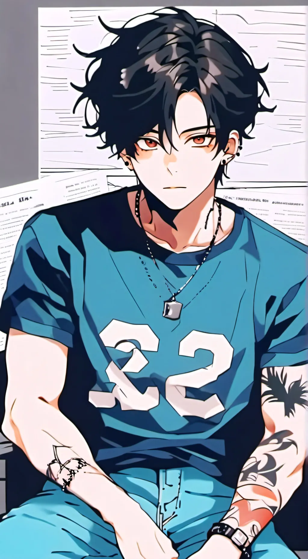 ai character: kenny  background