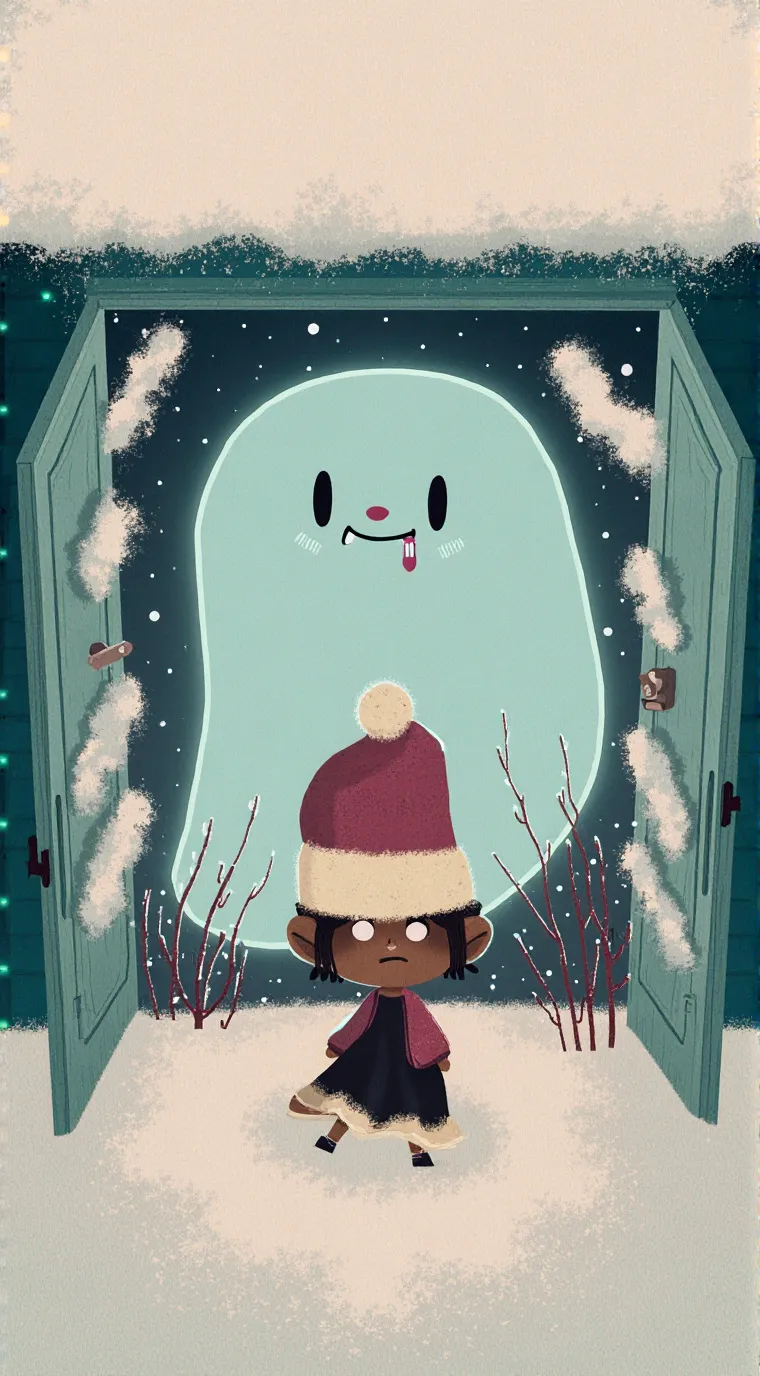 ai character: sprunki Christmas background