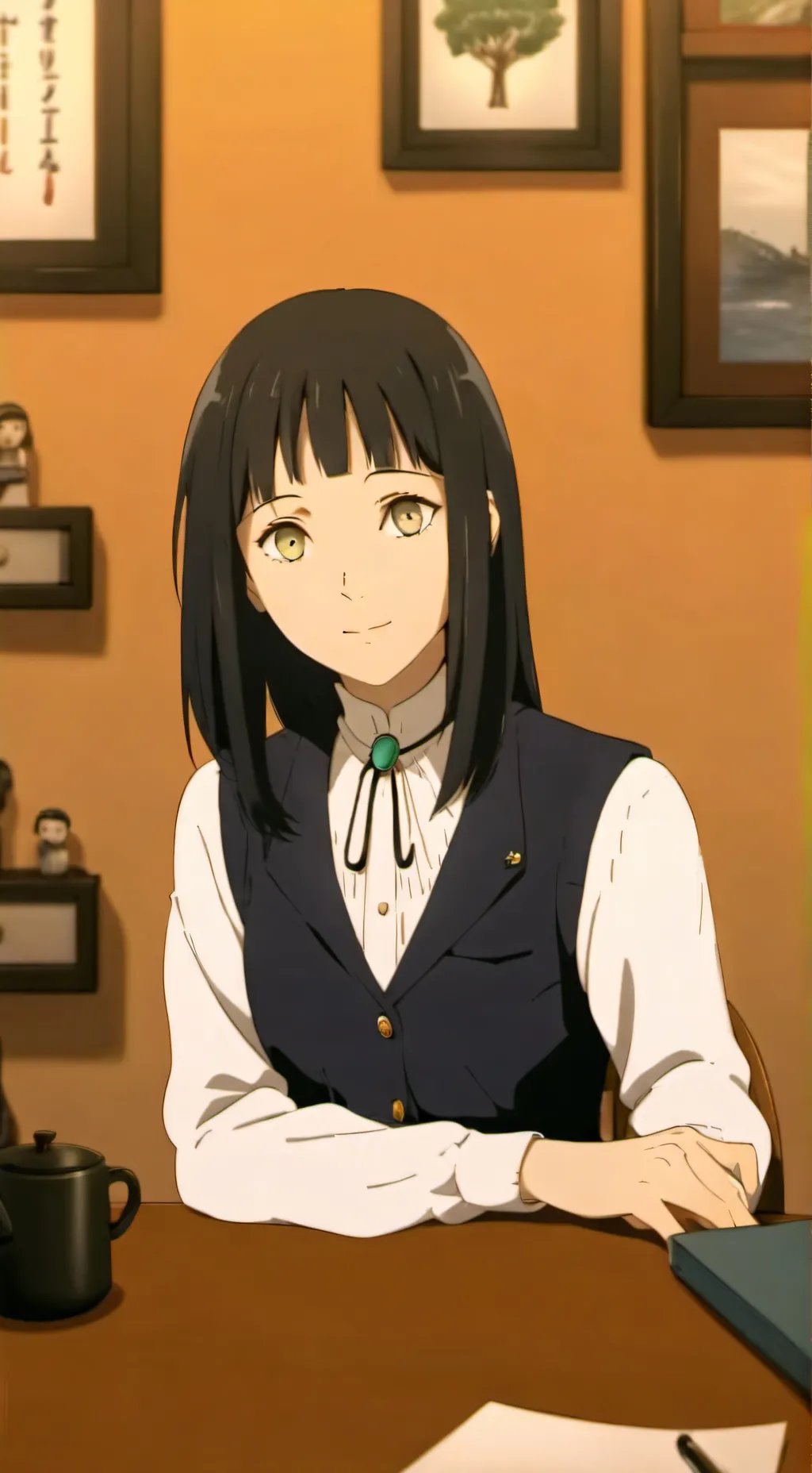 ai character: Hinata Hyuga  background