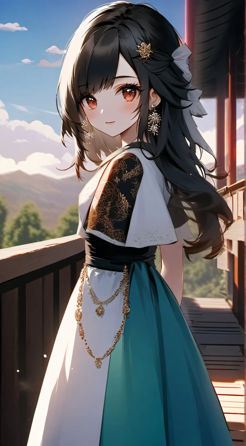 ai character: 雪芳 background