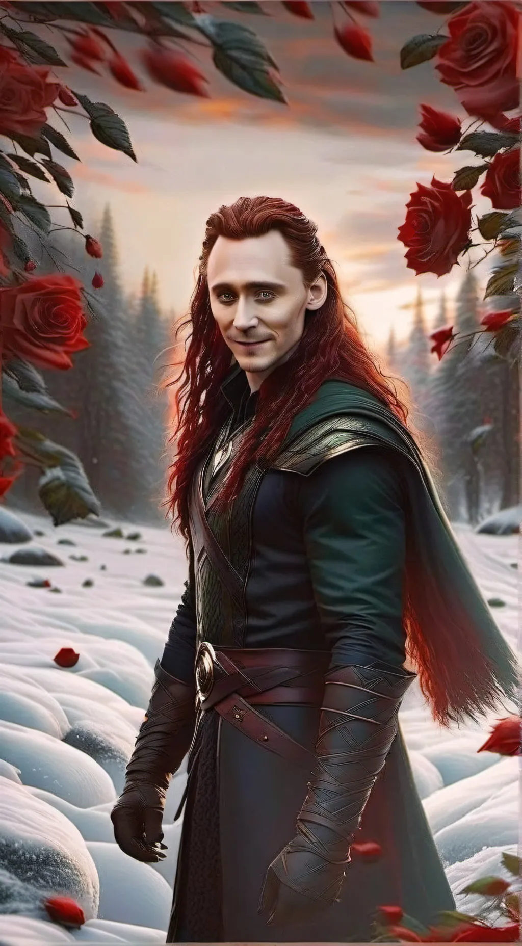 ai character: Loki Laufeyson  background