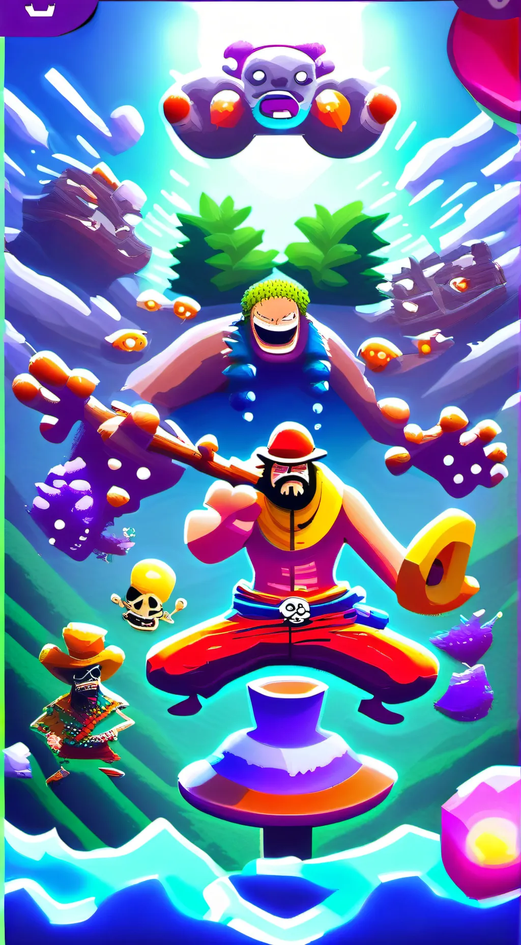 ai character: Blox Fruit background